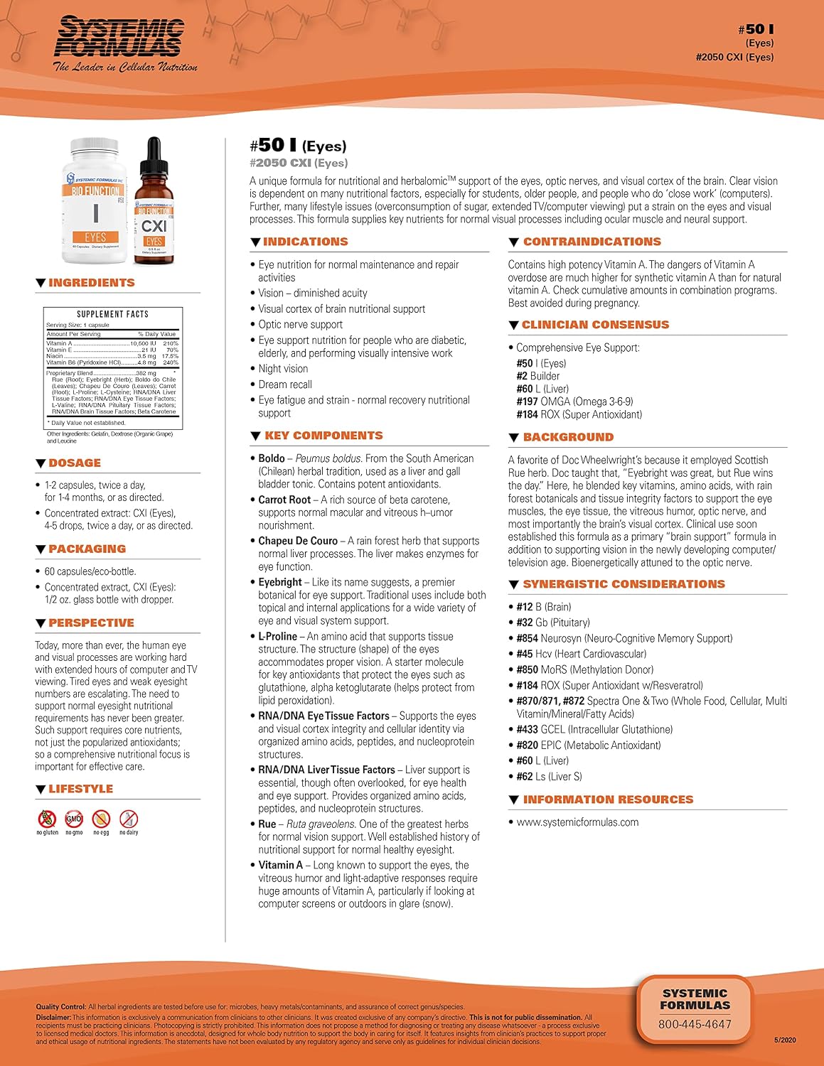 Systemic Formulae Bio Function I – Eyes 60 Capsules - görsel 2