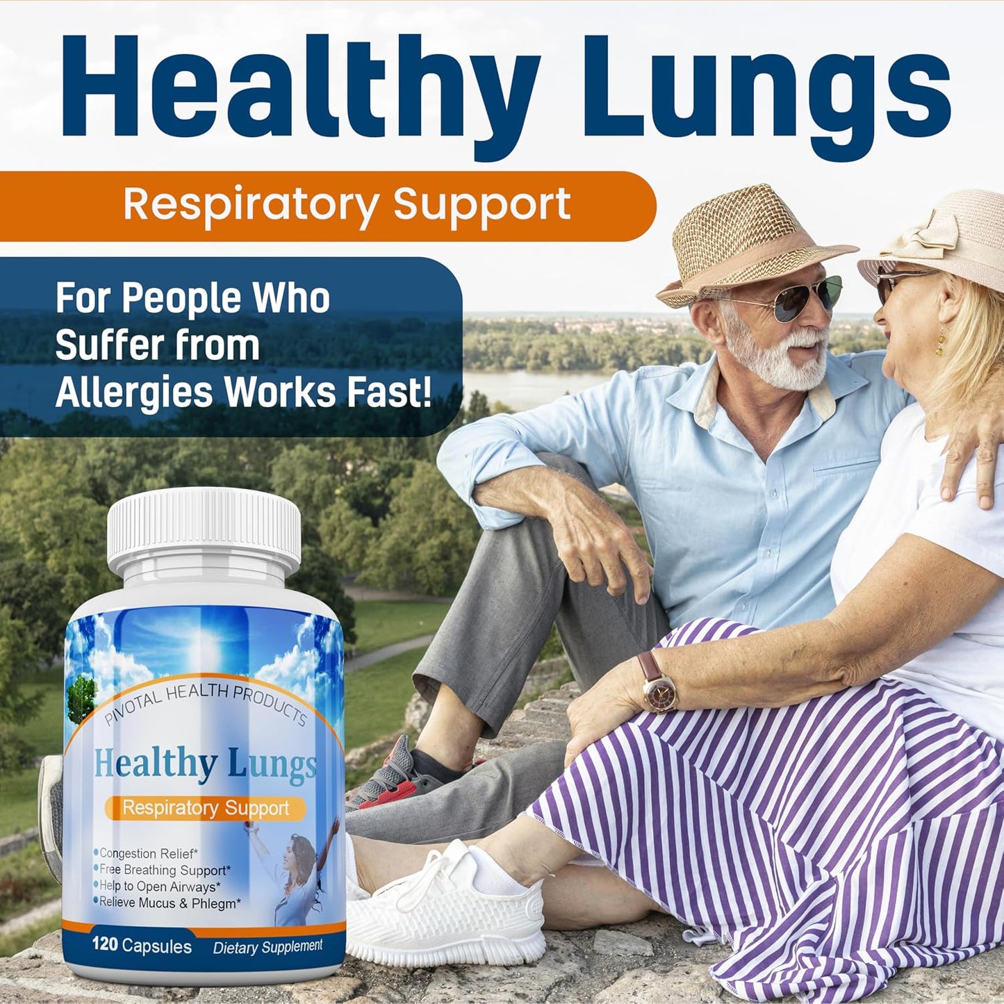Healthy Lungs - All Natural Lung Support Supplement, 120 Capsules - görsel 5