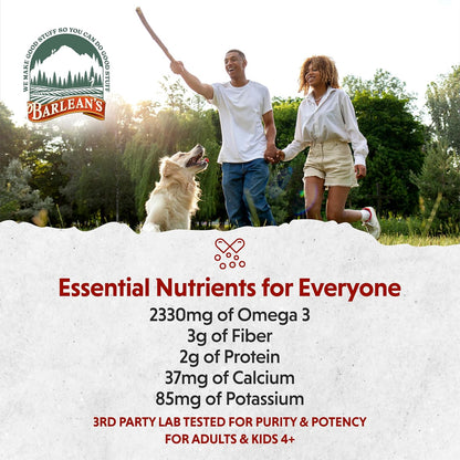 Barlean's Organic Flax Chia Coconut Seed Blend with Omega-3 and Fibre, 340 g