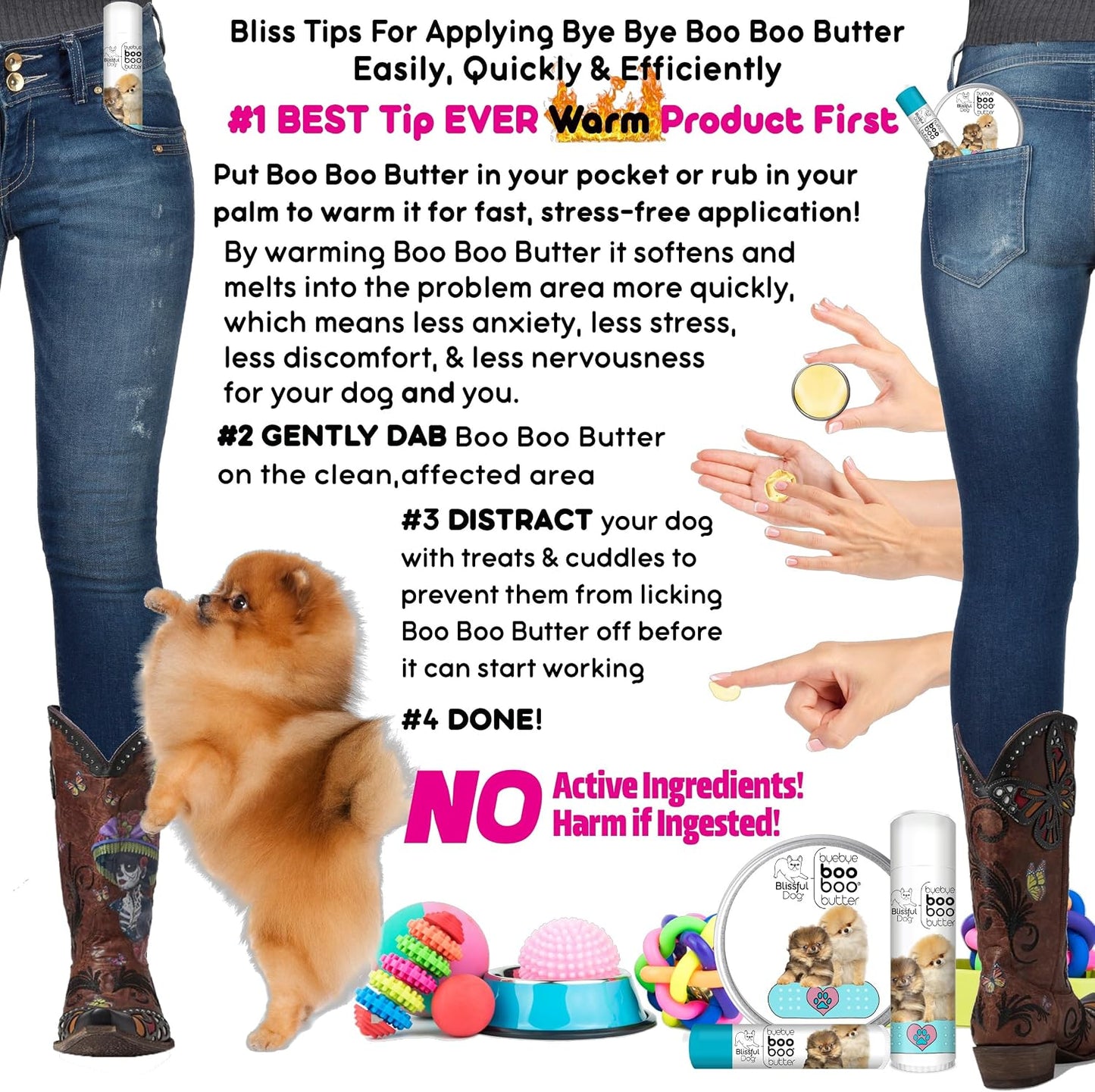 The Blissful Dog Pomeranian Booboo Butter - 14g Tube - görsel 6