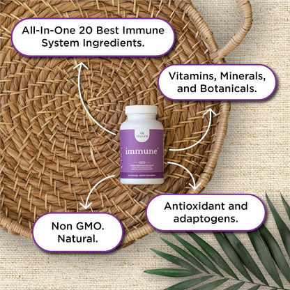 nbpure Immune+ Daily Immune Support Supplement - 90 Capsules