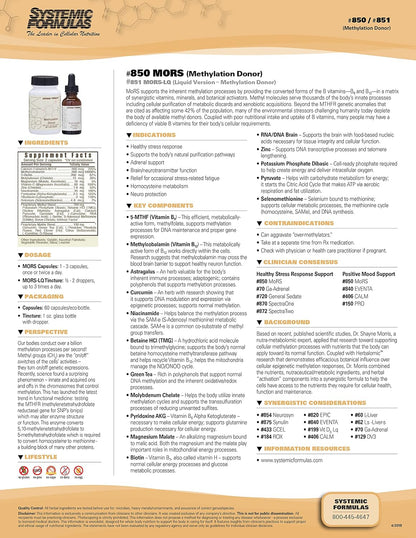 Systemic Formulae MORS LQ - Brain/Neurotransmitter Function, 30 ml