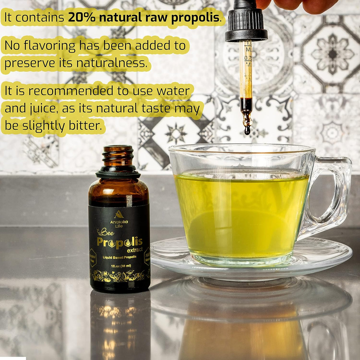Anatolia Life Natural Bee Propolis Extract – 30 ml (2-Pack) – Liquid Tincture for Immune Support - görsel 5