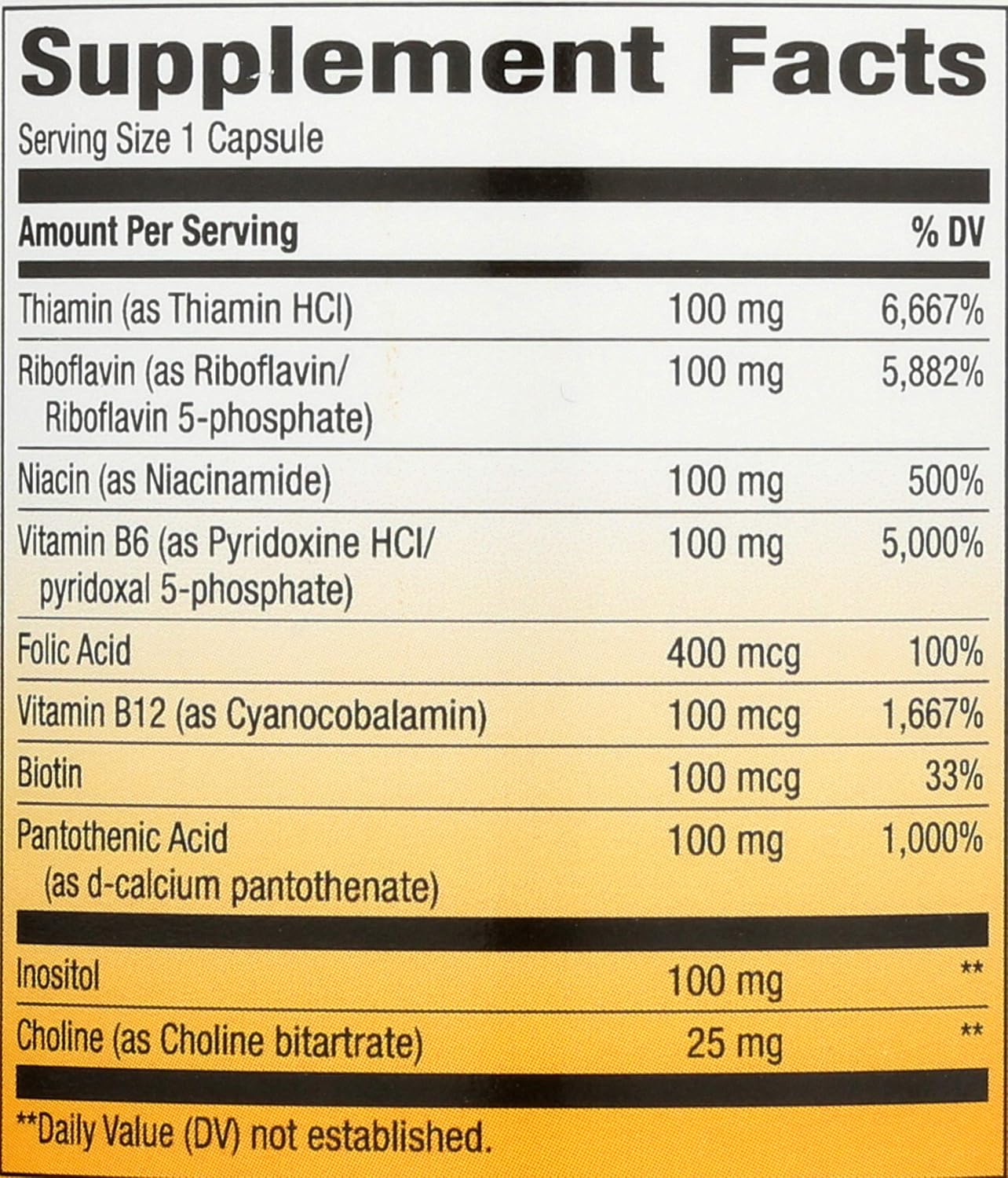 Nature's Way Vitamin B-100 Complex - görsel 4