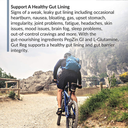BioTrust Gut Reg – Gut Health Food Supplement with PepZin GI, L-Glutamine & Ginger Extract (60 Capsules)