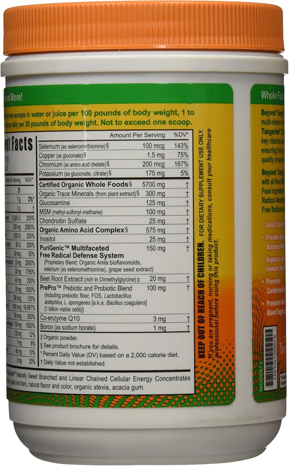 Youngevity Beyond Tangy Tangerine 2.0 Multivitamin & Mineral Complex, Citrus Peach Fusion - görsel 3