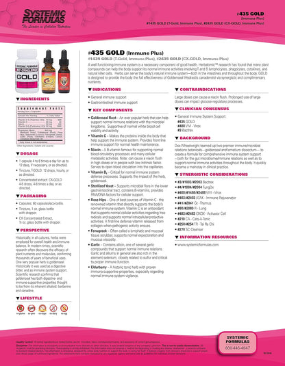 Systemic Formulae Gold Immune Plus – 60 Capsules
