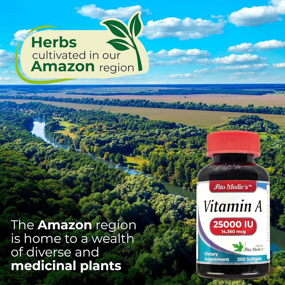 FITO MEDIC'S Lab Vitamin A 25000 IU Soft gel capsule Capsules – 250 Capsules - görsel 5