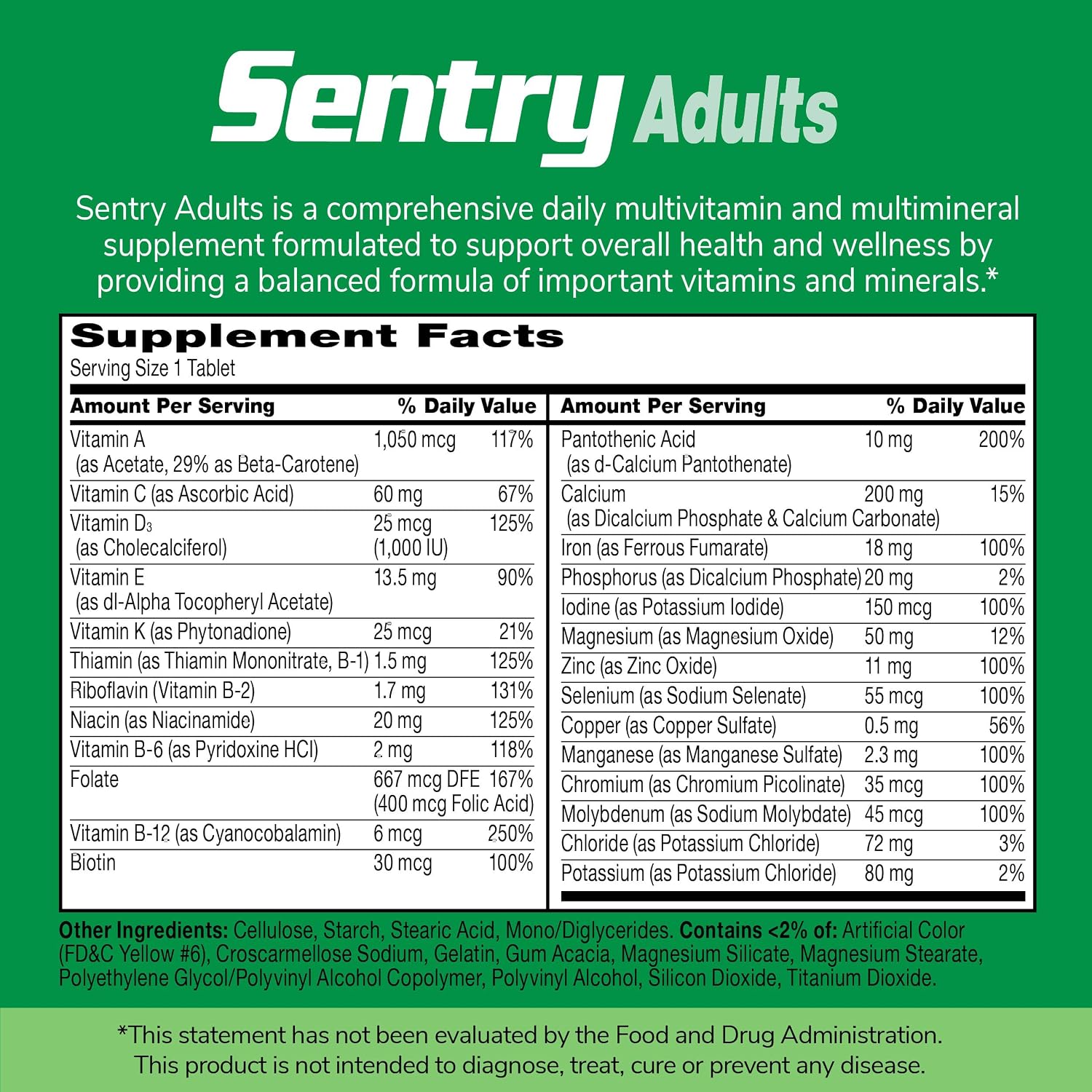 21st Century Sentry Multivitamin Tablets, 130 Count - görsel 7