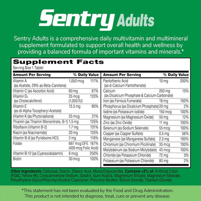 21st Century Sentry Multivitamin Tablets, 130 Count