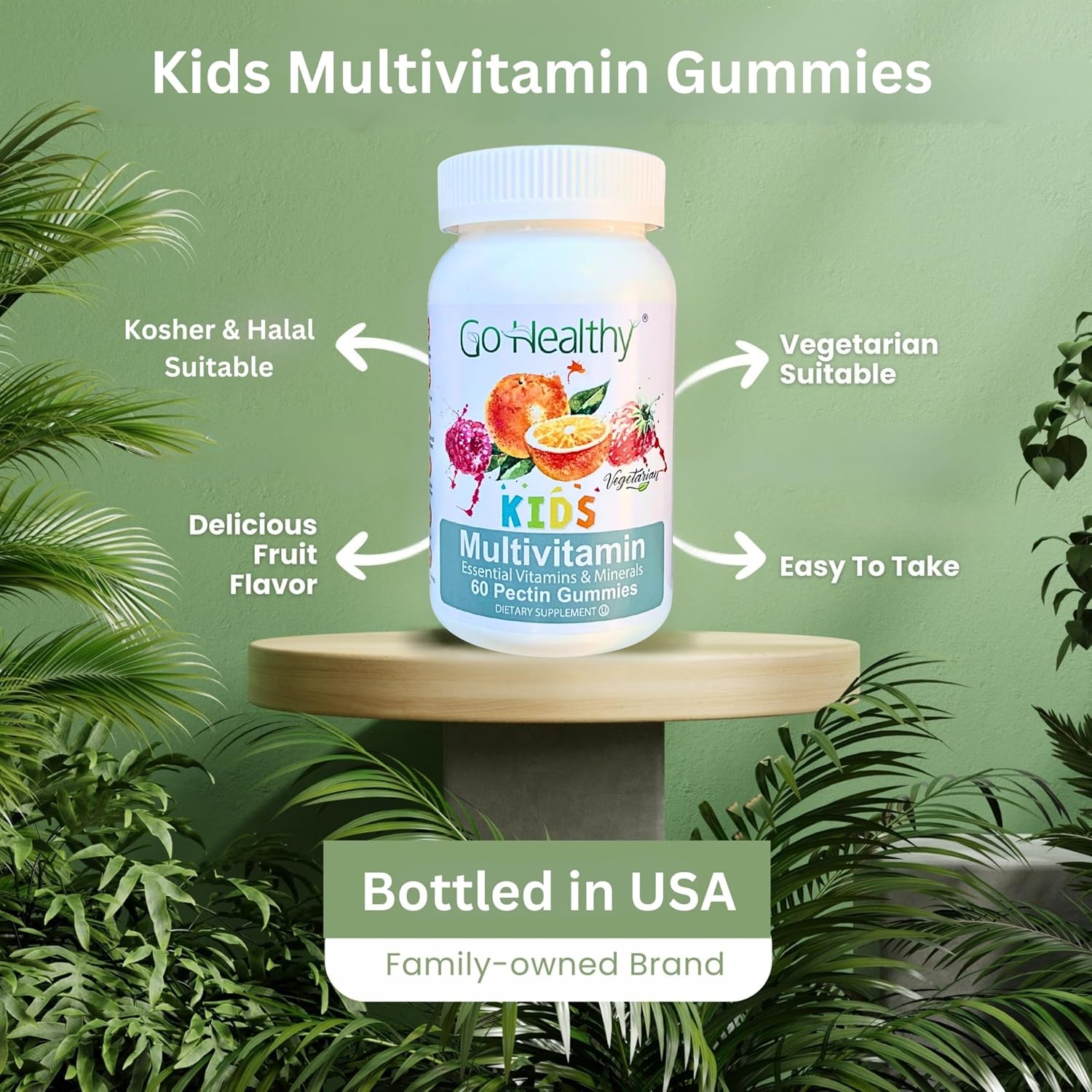 Go Healthy Kids Multivitamin Gummies with Vitamin C, D3 and Zinc – Immune Support for Children 2+ - görsel 6