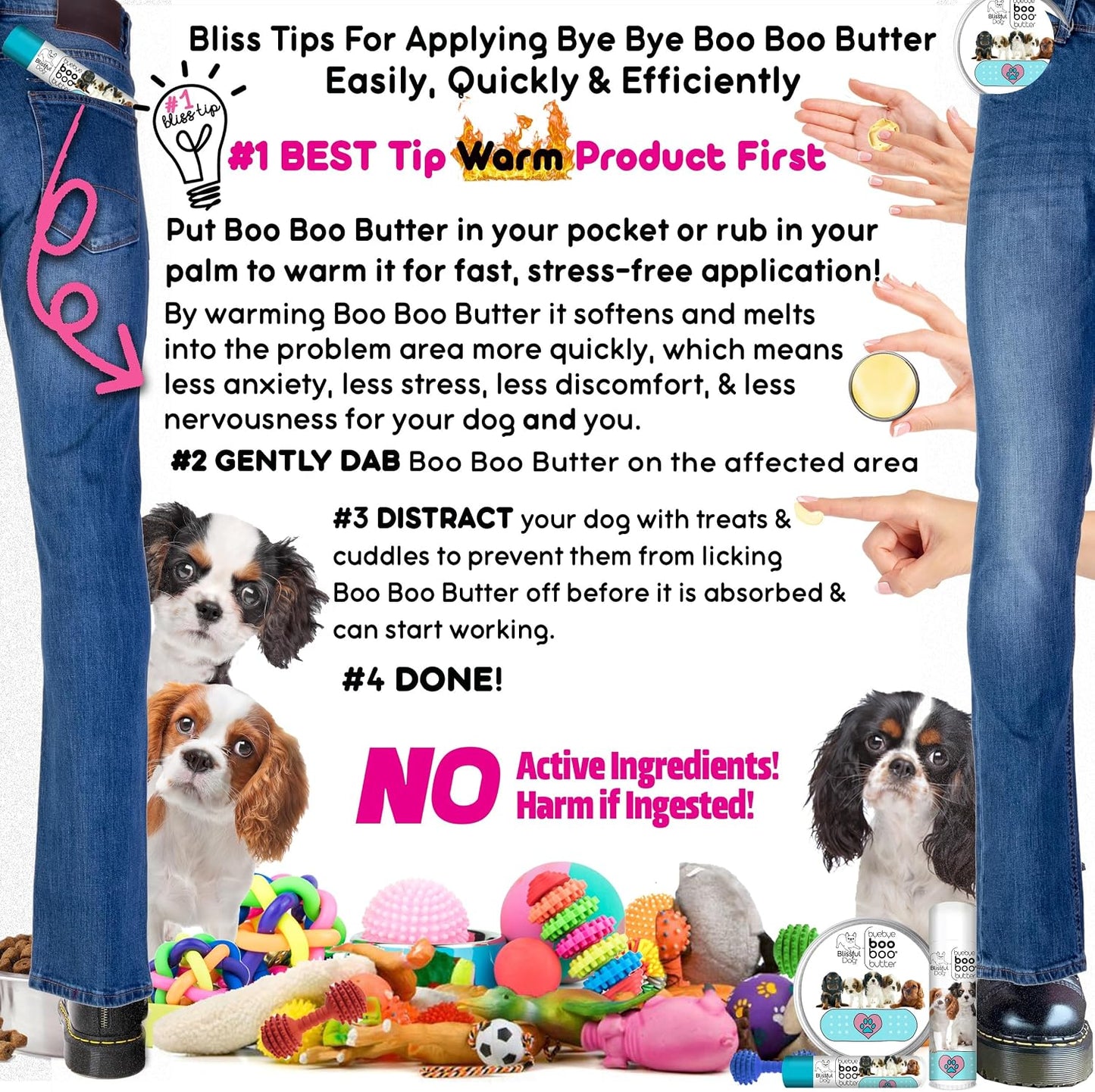 The Blissful Dog 14 g Tube Cavalier King Charles Spaniel Booboo Butter - görsel 7