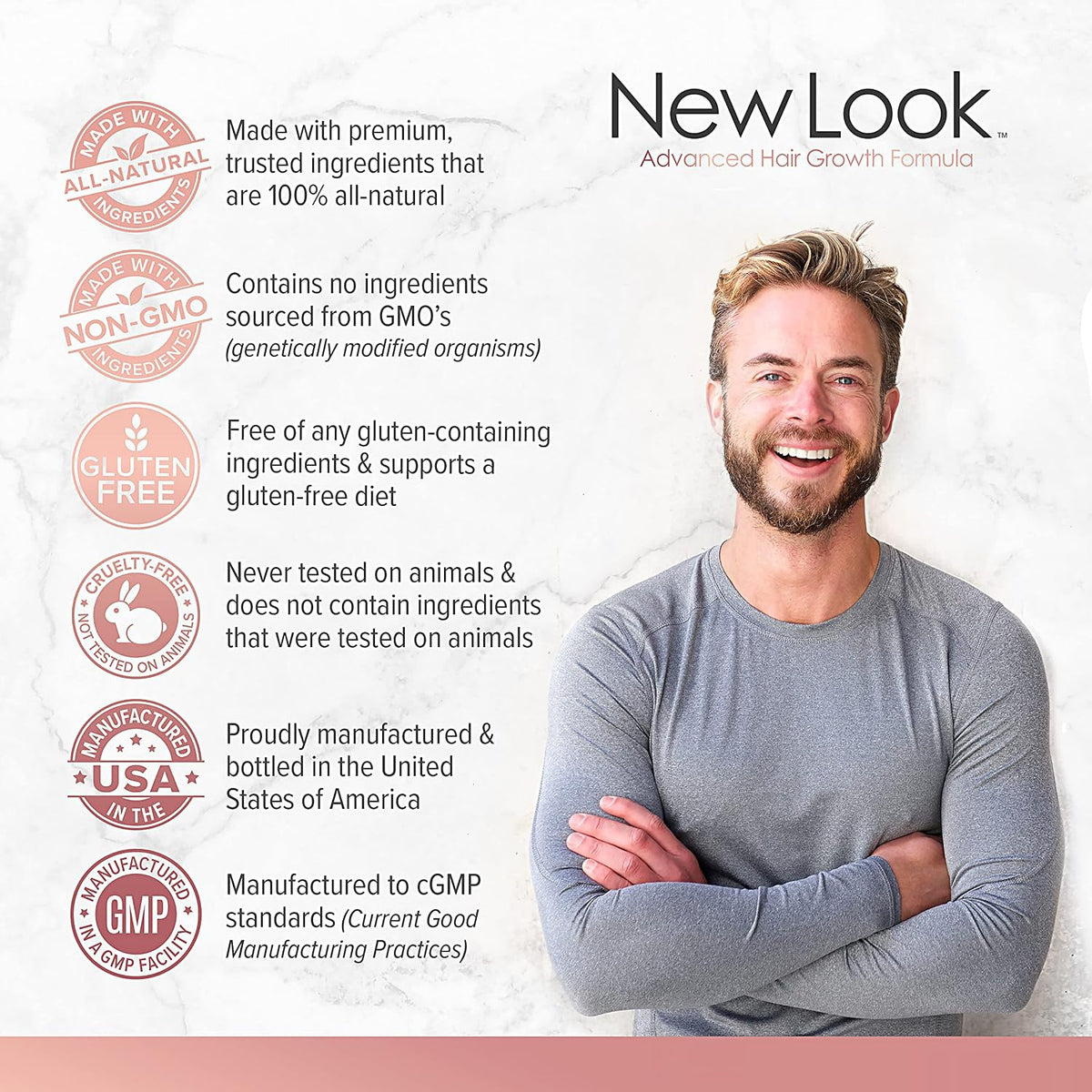 New Look Hair Growth Support Vitamins for Women and Men - görsel 4