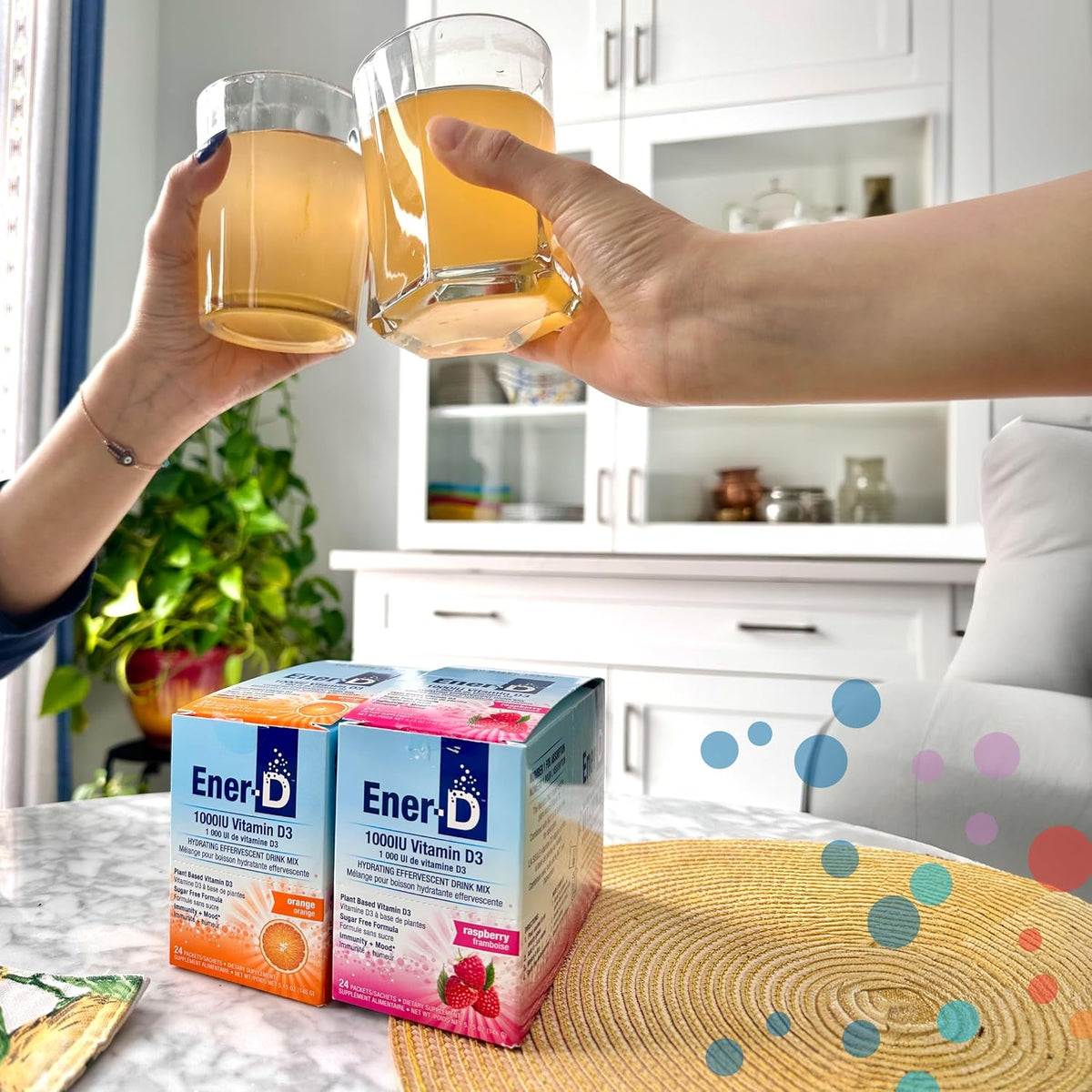 Ener-D Sugar-Free Multivitamin Drink Mix – Raspberry, 24 Sachets - görsel 9