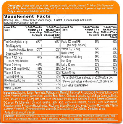Flintstones Chewable Children's Vitamins with Immunity Support*, Multivitamin for Children and Toddlers with Vitamin C & More, 60 Tablets
