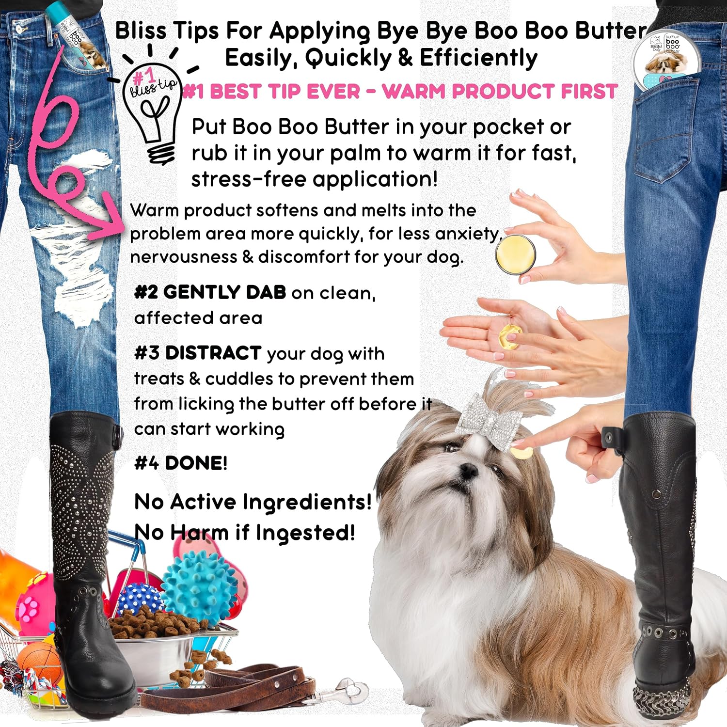 The Blissful Dog Shih Tzu Booboo Butter - 14 g Tube - görsel 6