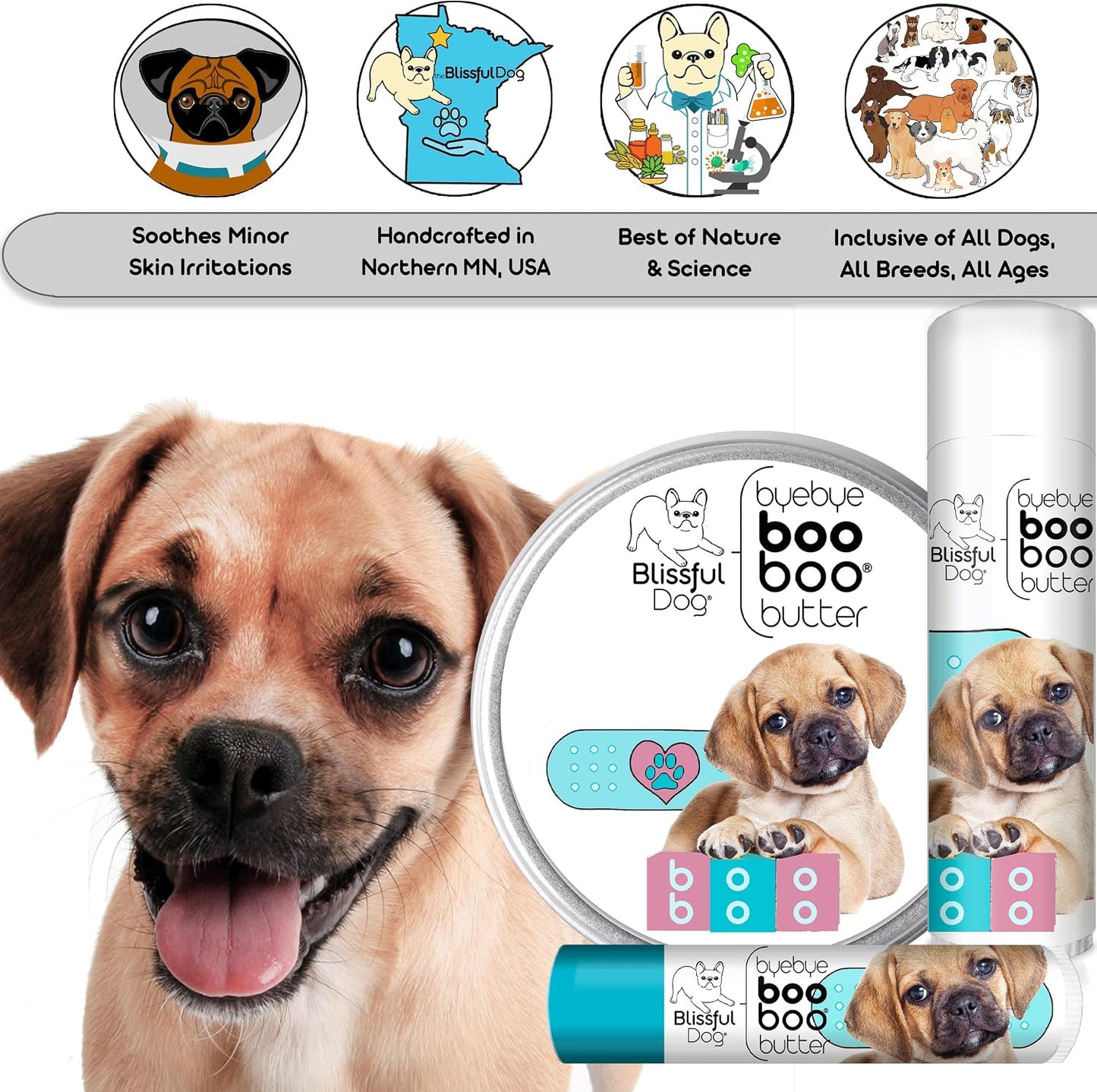 The Blissful Dog Puggle Boo Boo Butter - 227 g - görsel 5