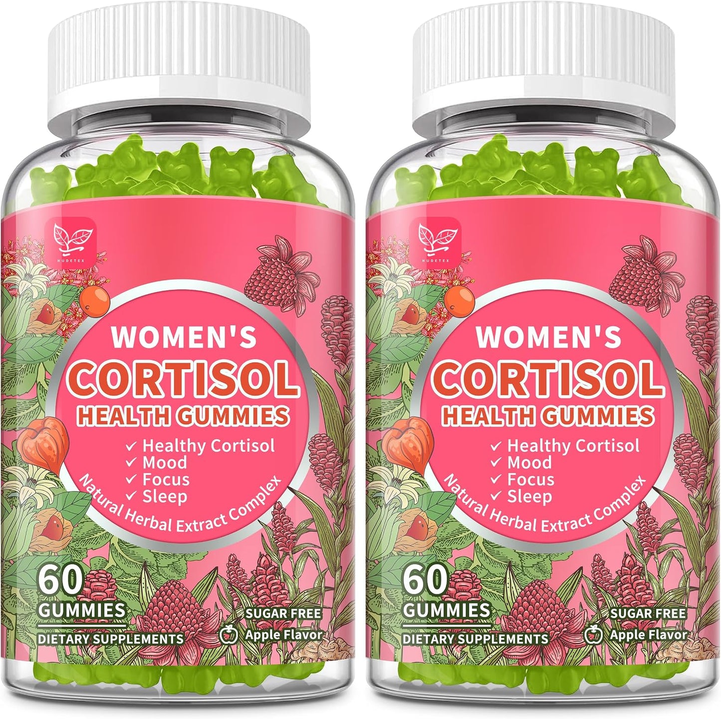 Hudetex Cortisol Supplements for Women Liquid Drops, Cortisol Manager with Ashwagandha, L-theanine, Phosphatidylserine, Rhodiola Rosea for Mood Support, Adrenal Balance, Sleep, Vegan, Natural Flavour, 60 ml - görsel 8