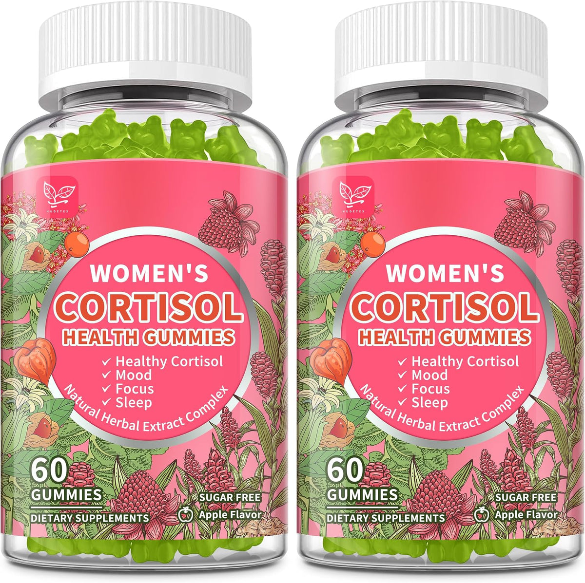 Hudetex Cortisol Supplements for Women Liquid Drops, Cortisol Manager with Ashwagandha, L-theanine, Phosphatidylserine, Rhodiola Rosea for Mood Support, Adrenal Balance, Sleep, Vegan, Natural Flavour, 60 ml - görsel 8