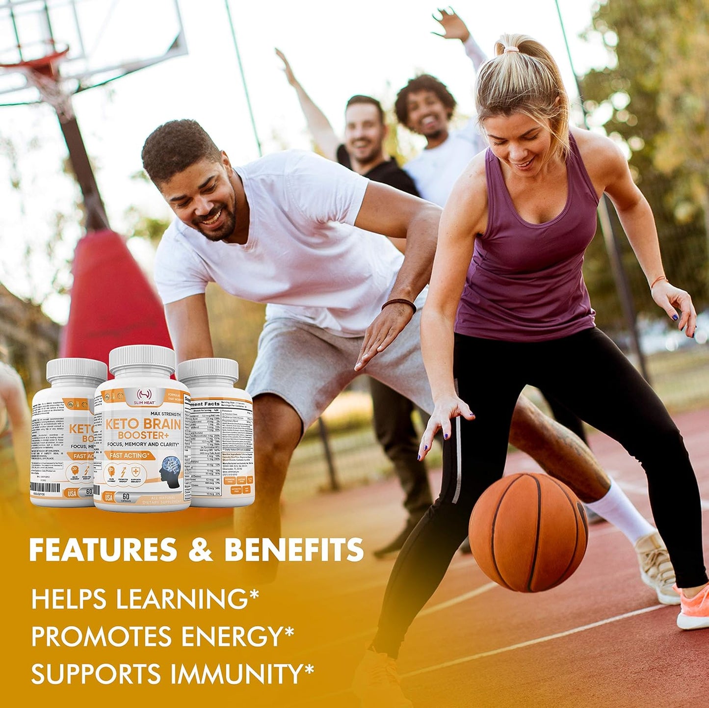 Keto Brain Booster - Natural Brain Supplement for Focus, Memory and Energy - görsel 4