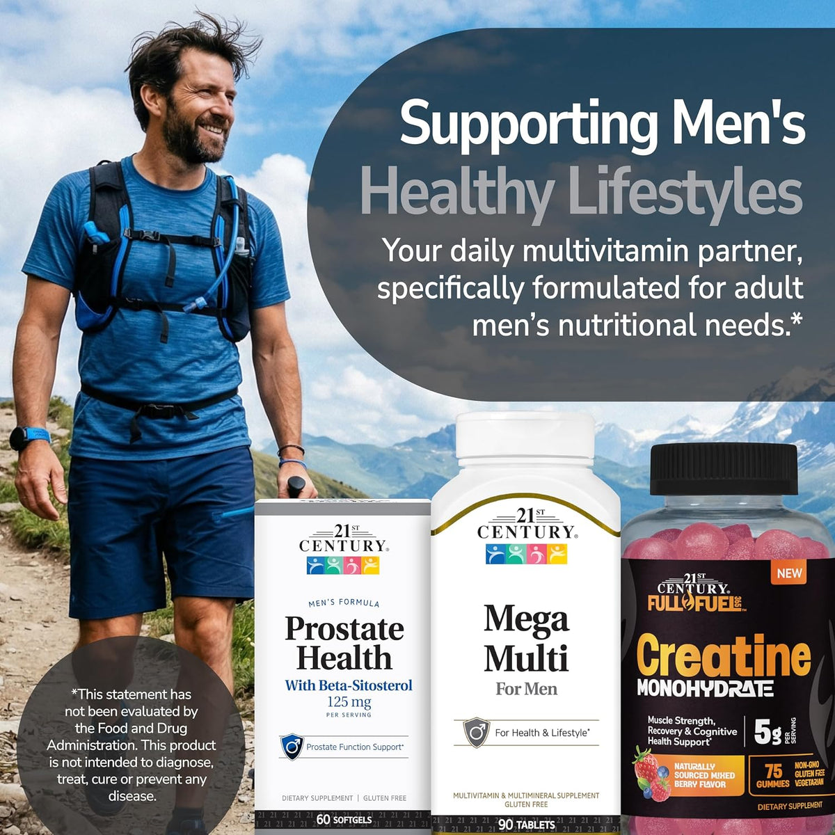 21st Century Mega Multi for Men Multivitamin with Saw Palmetto & Ginseng, 90 Tablets - görsel 8