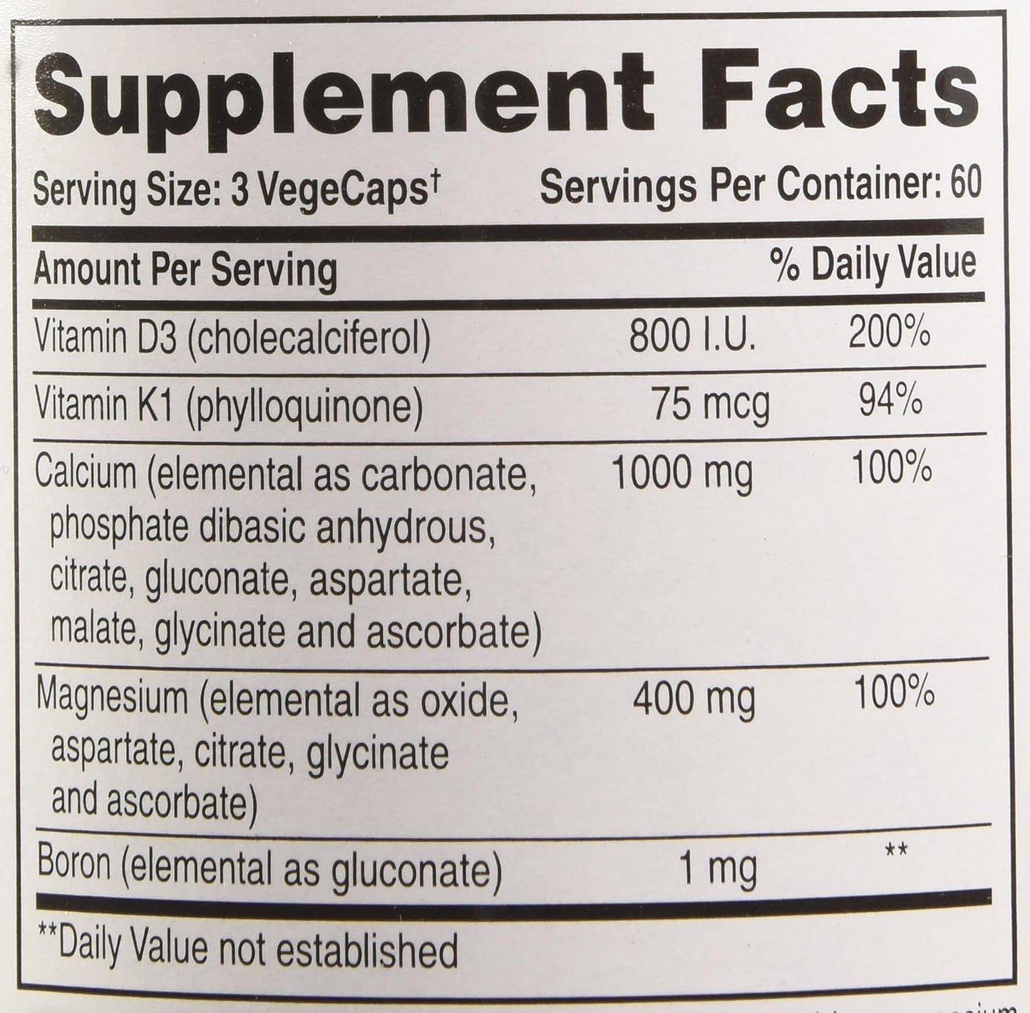 Phyto-Therapy Vegetarian Calcium with Magnesium, 180 Capsules - görsel 2