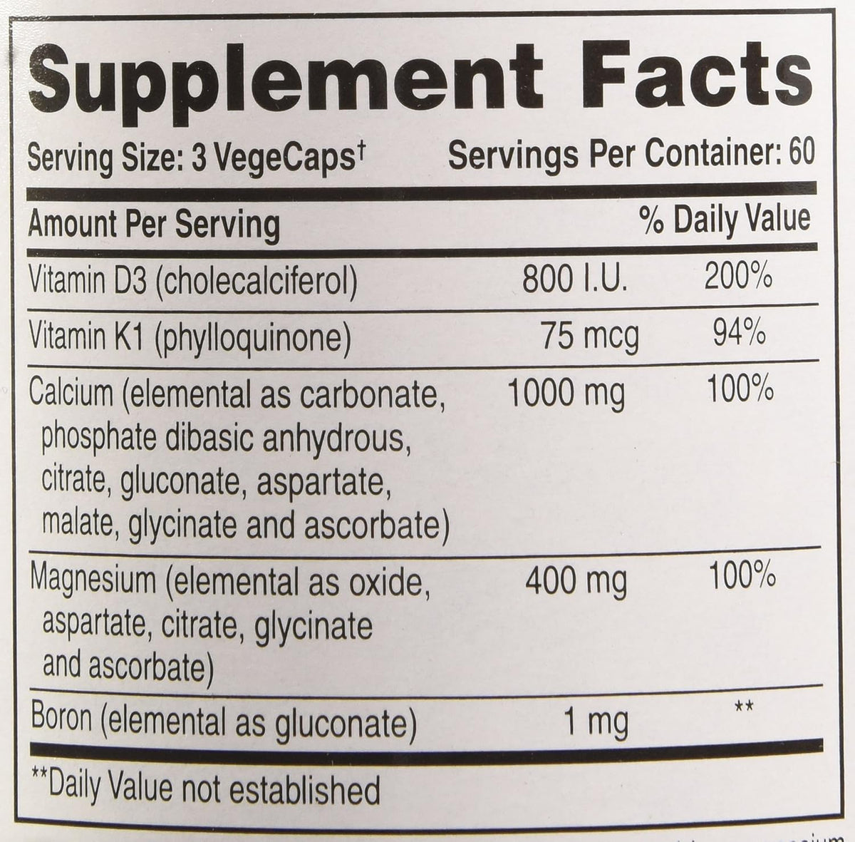 Phyto-Therapy Vegetarian Calcium with Magnesium, 180 Capsules - görsel 2