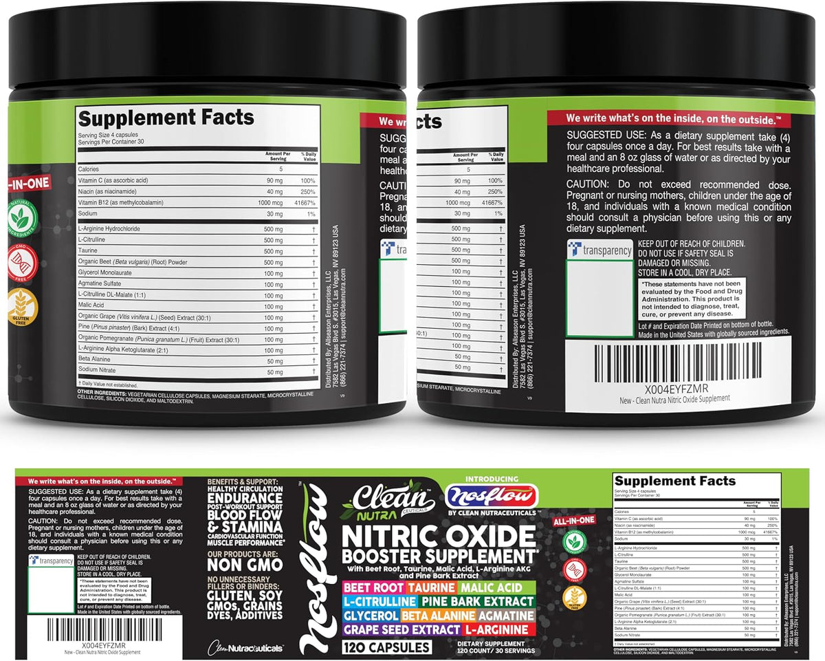 NosFlow Nitric Oxide Supplements for Men and Women - görsel 9