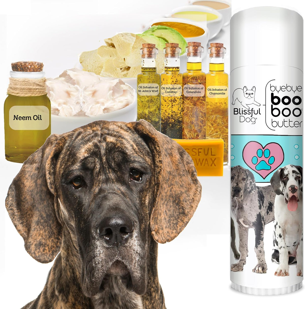 The Blissful Dog .50 oz Tube Great Dane Booboo Butter - görsel 2