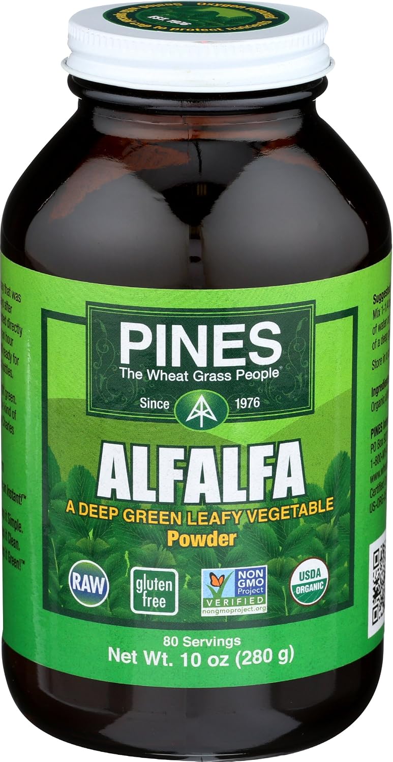 Pines Organic Wheat Grass Tablets, 500 - görsel 9