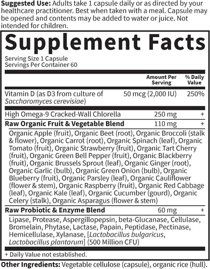 Garden of Life Raw Vitamin Code D3 2000 IU, 60 Vegetarian Capsules
