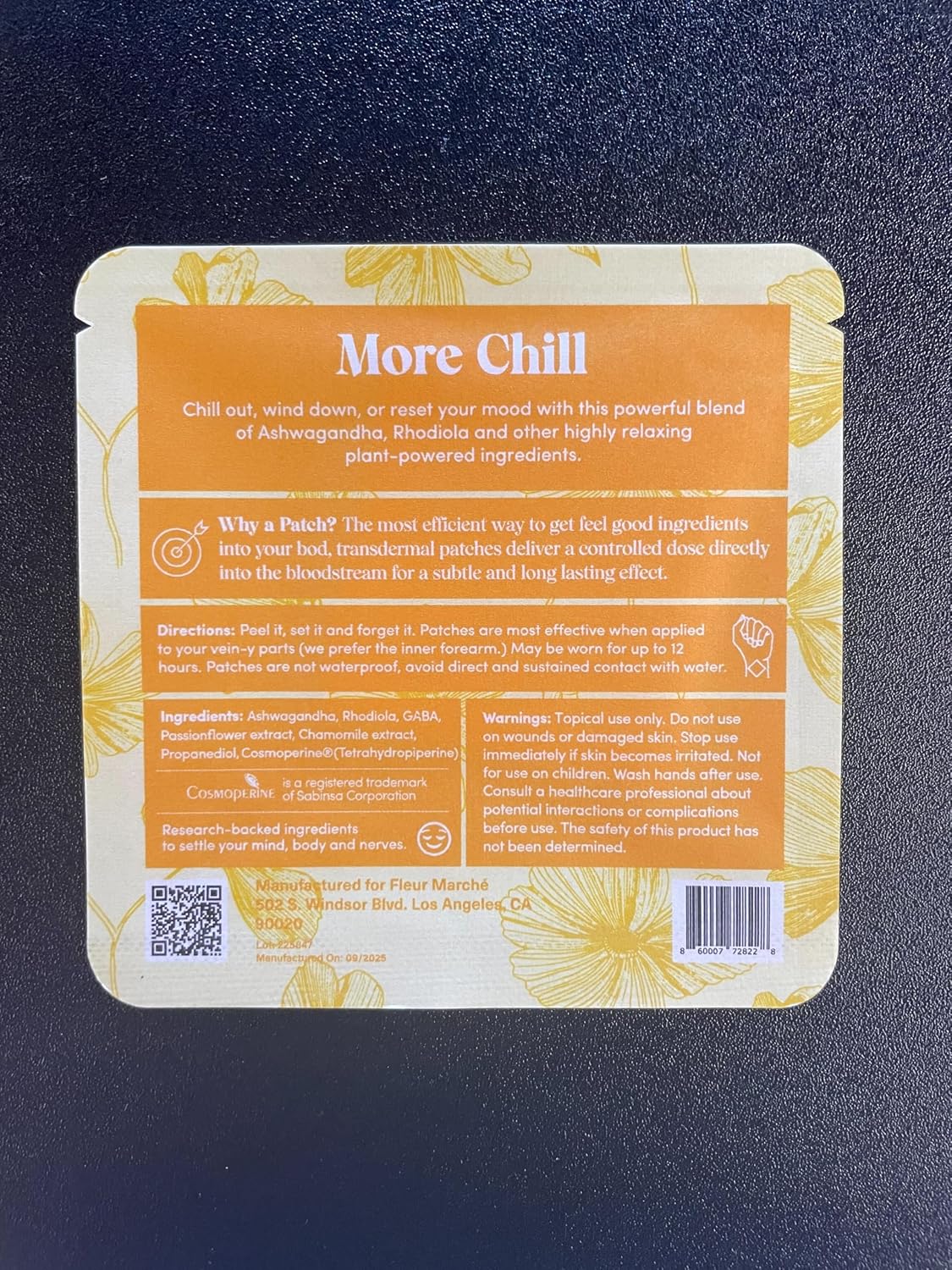Fleur Marché Relax, Plz Botanical Patch – Calming Wellbeing Patch with Ashwagandha & Chamomile (14 Patches) - görsel 9