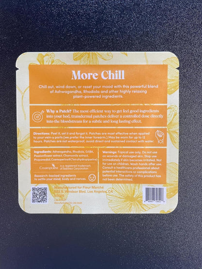 Fleur Marché Relax, Plz Botanical Patch – Calming Wellbeing Patch with Ashwagandha & Chamomile (14 Patches)