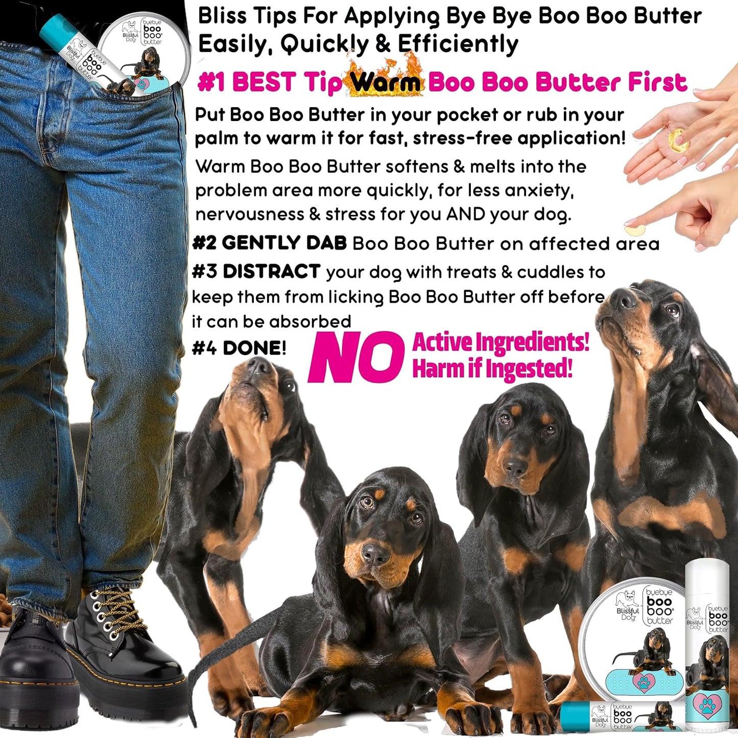 The Blissful Dog Coonhound Boo Boo Butter - 0.15 oz (4.25 g) - görsel 7