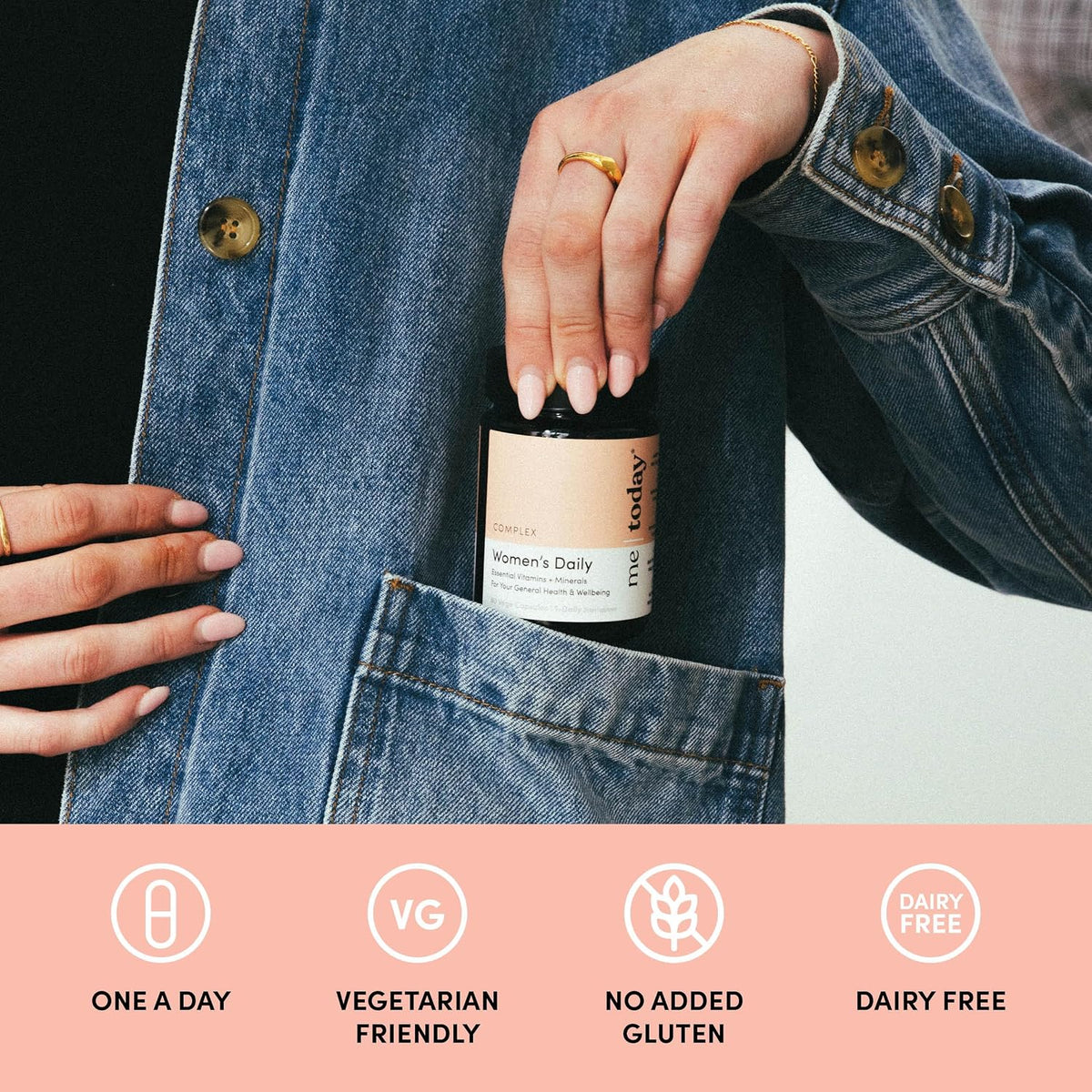 me today Daily Multivitamin for Women – Women's Multivitamin & Multimineral Supplement with 27 Vitamins & Minerals including Vitamin A, D, C, Zinc, Magnesium & More for Daily Support – 2 Months' Supply, 30 Vegetarian Servings - görsel 5