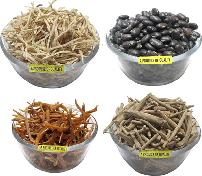 My God Gift Shatavari, Safed Musli, Ashwagandha and Kaunch Beej Combo Pack - 200g (4 x 50g)