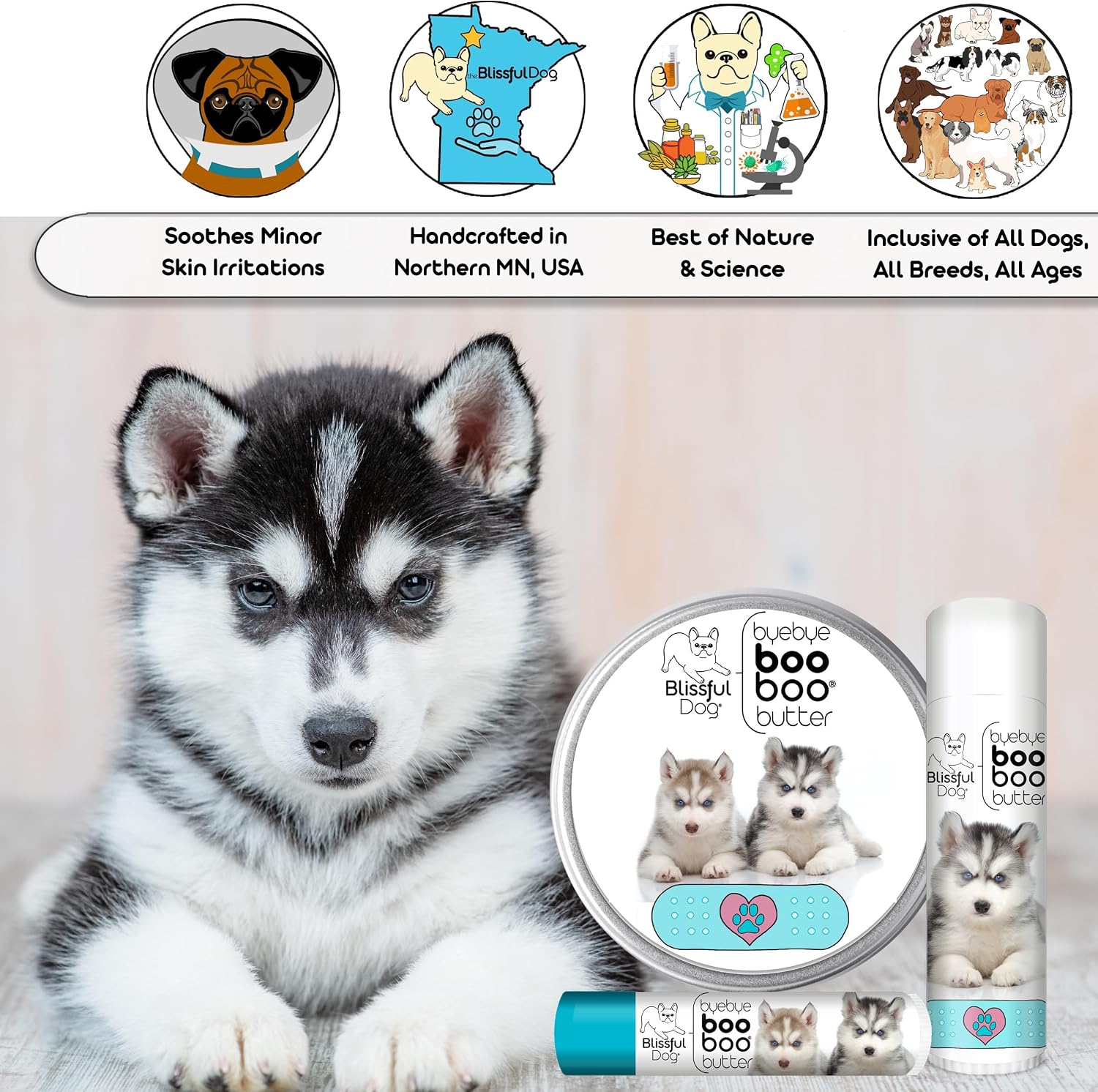 The Blissful Dog Husky Booboo Butter - 2 oz Tin - görsel 5