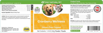 Only Natural Pet Cranberry Wellness Antioxidant Powder for Dogs and Cats