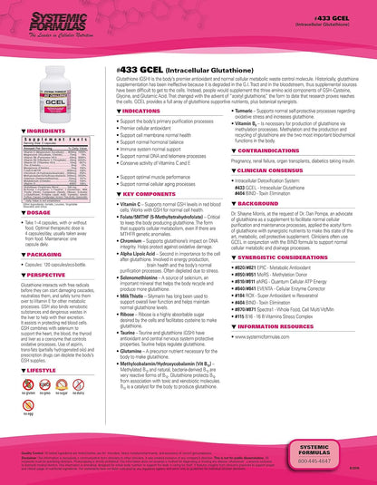 Systemic Formulae #433-GCEL - Master Antioxidant Formula