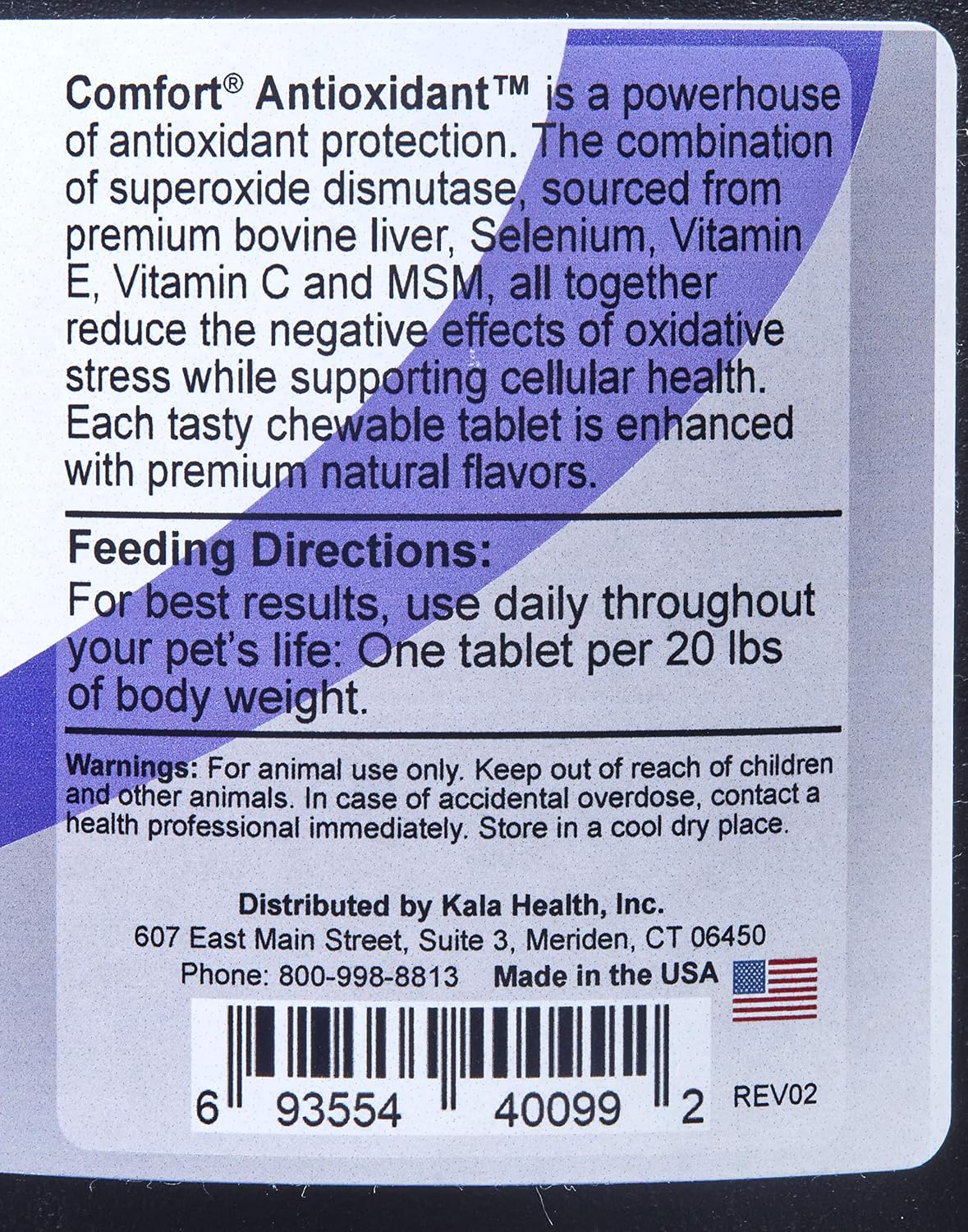 Kala Health COMFORT Antioxidant Supplement for Dogs, 1,000 Count - görsel 2