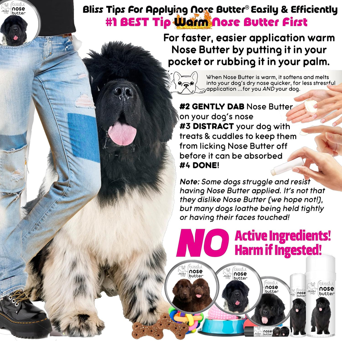 The Blissful Dog Newfoundland Unscented Nose Butter - Dog Nose Butter, 113g - görsel 4