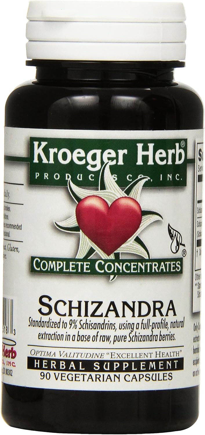 Kroeger Herb Schizandra Vegetarian Capsules, 90 Count - görsel 1