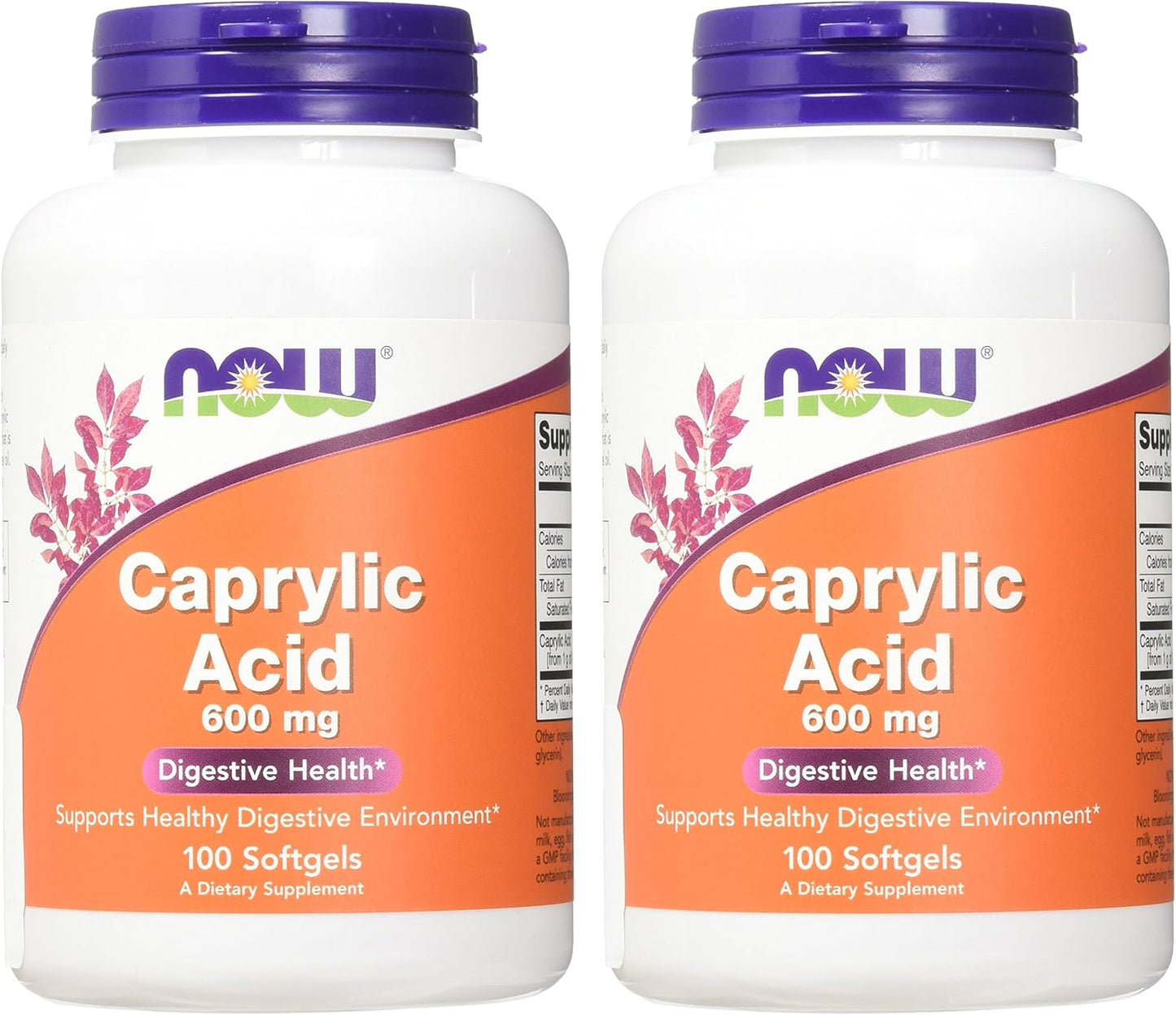 Now Foods Caprylic Acid, 100 Softgels (Pack of 2) - görsel 3