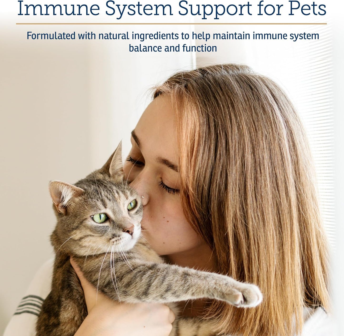 Rx Vitamins Immuno Support, Immune Support for Dogs and Cats - 60ct Supplement with Shiitake Mushroom, Arabinogalactan, and Lutein - görsel 2