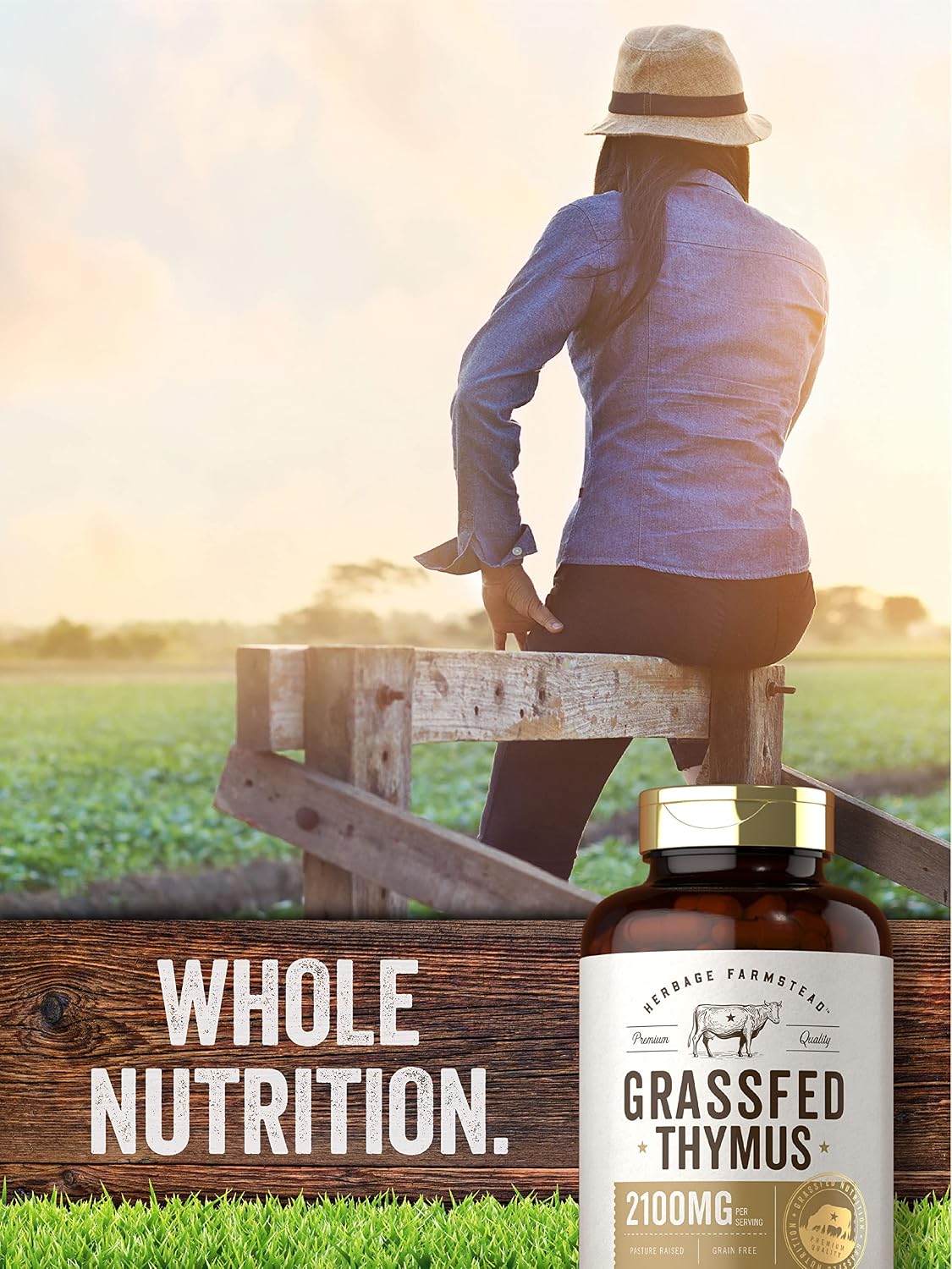 Carlyle Grass-Fed Beef Thymus, 2100 mg, 200 Capsules - görsel 6