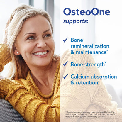 Patient One OsteoOne | Bone Health Supplement with Calcium, D3, K2 | 120 Tablets