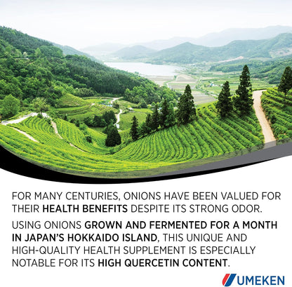 Umeken Black Onion - Fermented Concentrate with Quercetin, Antioxidant Food Supplement, 1333 Tablets (2 Pack)