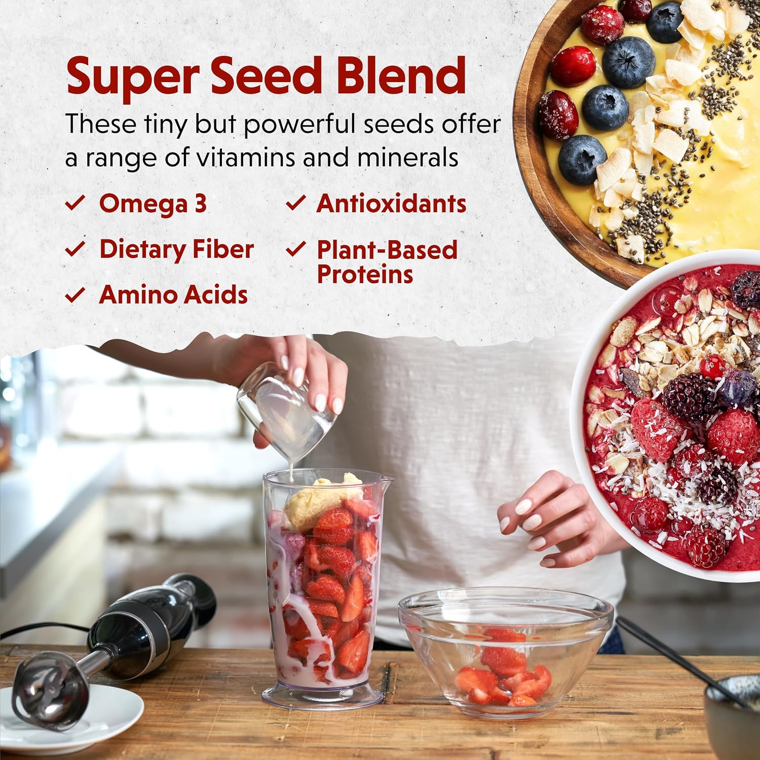 Barlean's Organic Flax Chia Coconut Seed Blend with Omega-3 and Fibre, 340 g - görsel 4