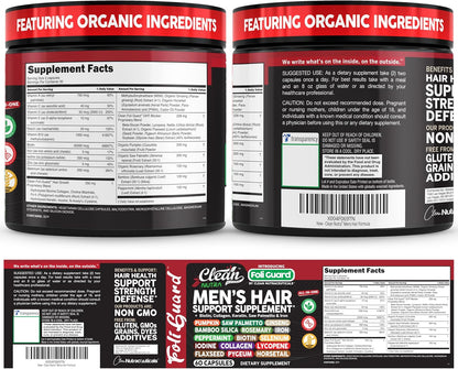 Foli Guard Hair Growth Supplement for Men with Biotin, Collagen and Saw Palmetto