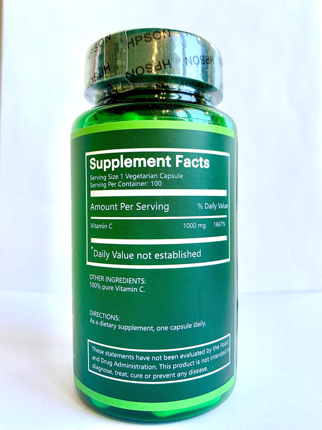 Na'trition Vitamin C 1000 mg Vegan Capsules – Citrus - görsel 2